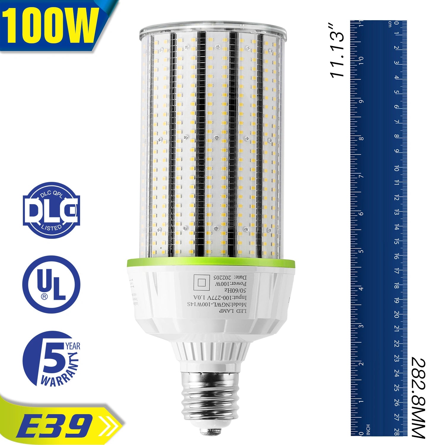 LG LED Equivalent LED Corn Light Bulb 5700K Large Area Cool Daylight White E39 Base