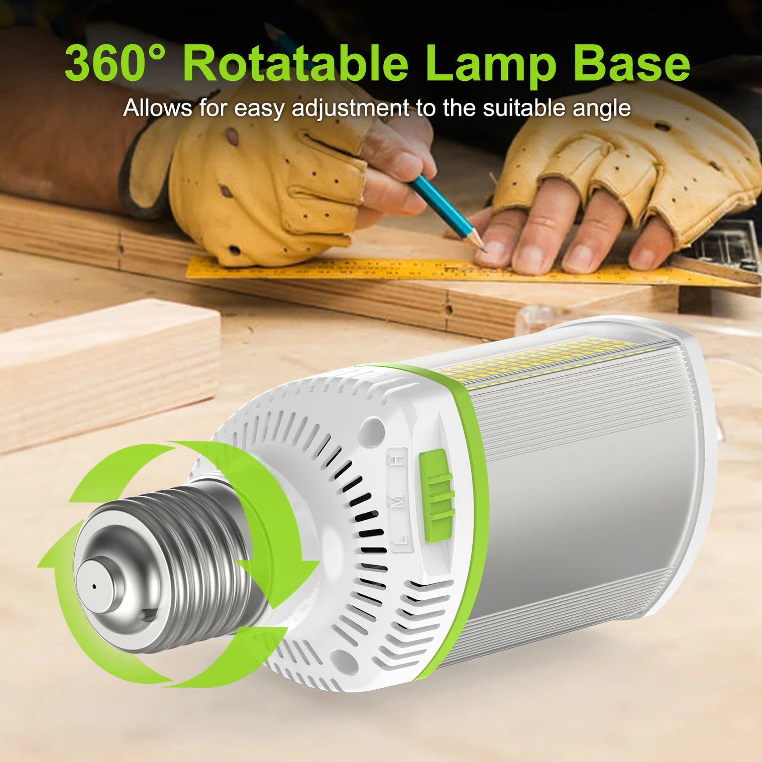 LG LED Equivalent LED Corn Light Bulb 5700K Large Area Cool Daylight White E39 Base