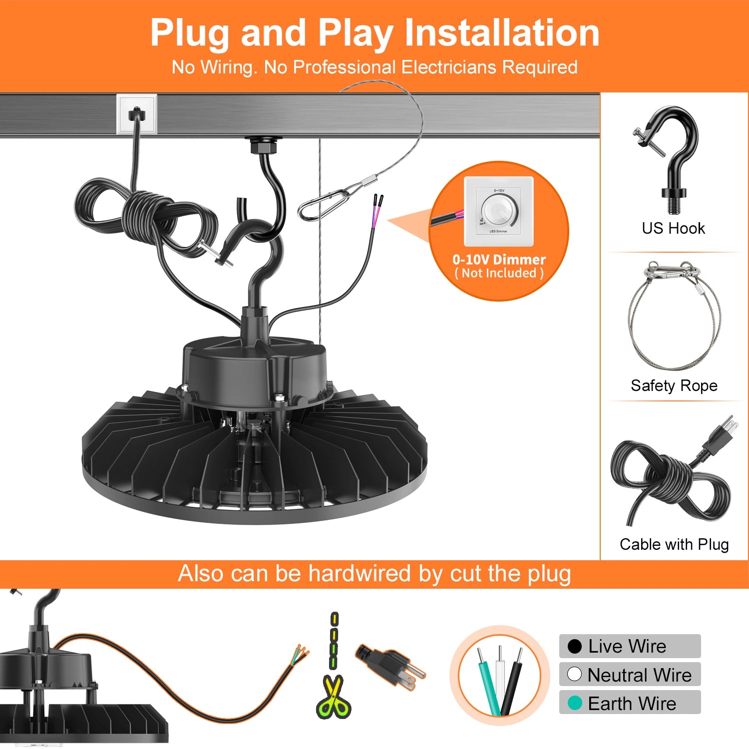 LG LED High Bay LED Lights - Adjustable Series 0-10V Dimmable