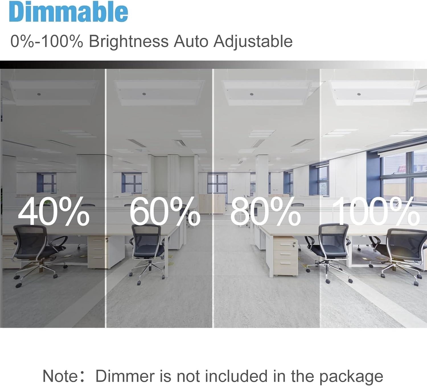 LG LED Linear High Bay Shop Lighting 5000K, UL Complied