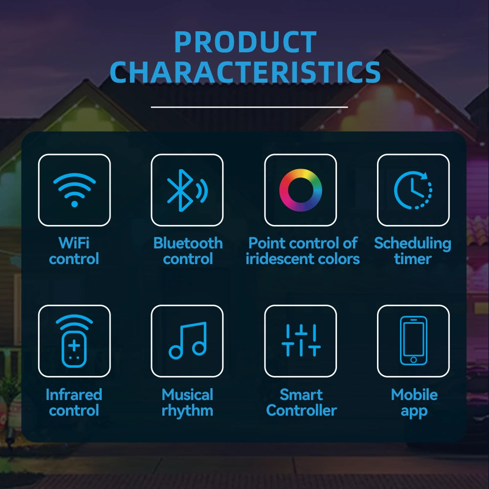 LG LED Permanent Outdoor Smart Under Eave Lights, IP67 Waterproof