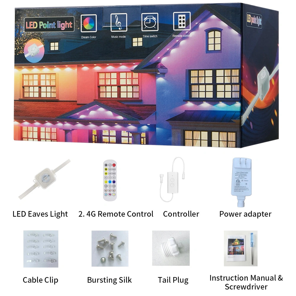 LG LED Permanent Outdoor Smart Under Eave Lights, IP67 Waterproof