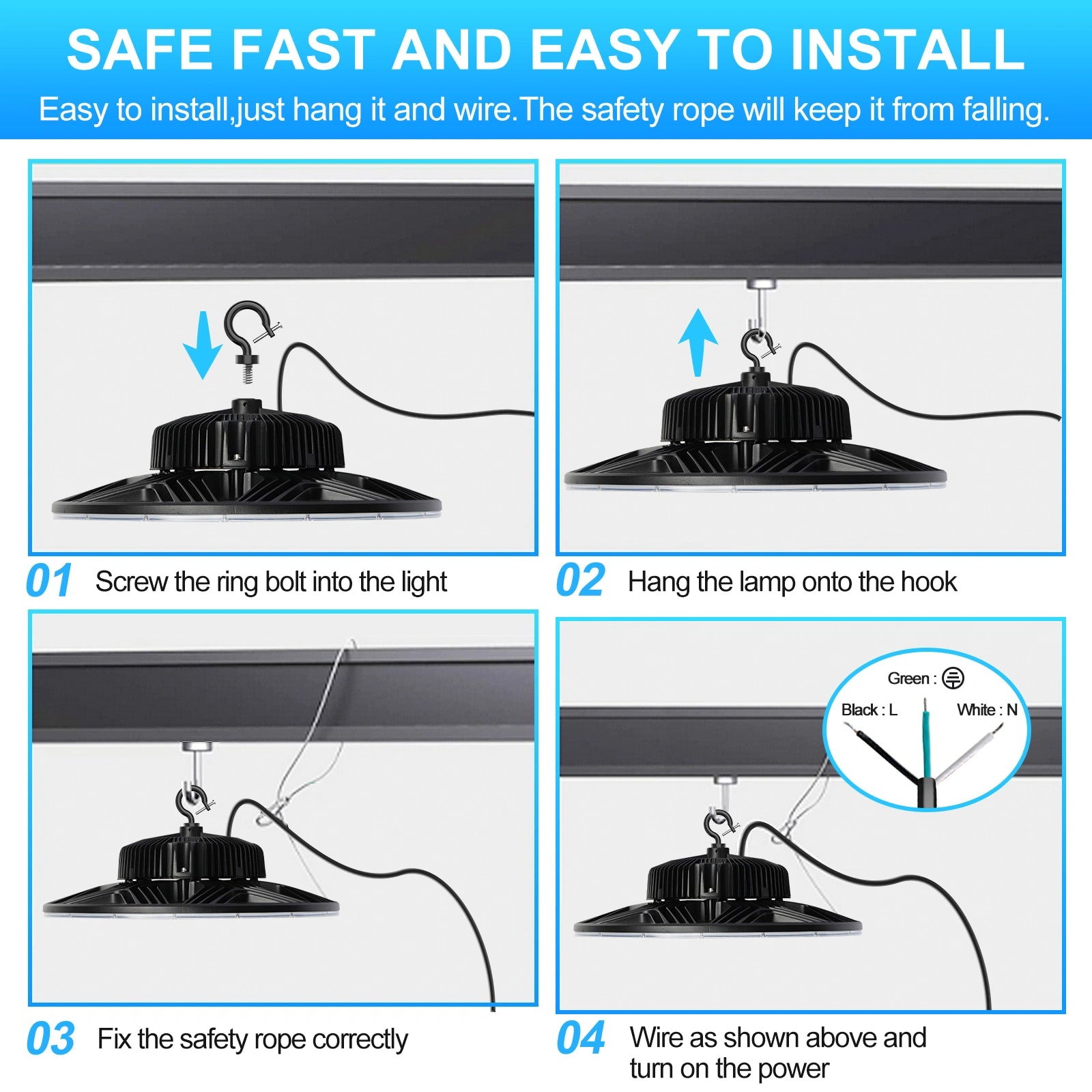 LG LED High Bay LED Lights - ULSeries, 5000K, AC 120-277V